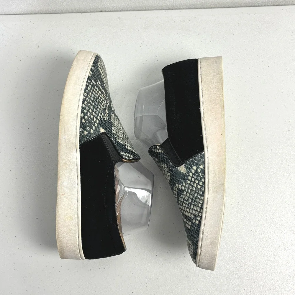 Vionic Midi Slip On Sneakers Snakeskin Print Suede Orthopedic Comfort Women  8